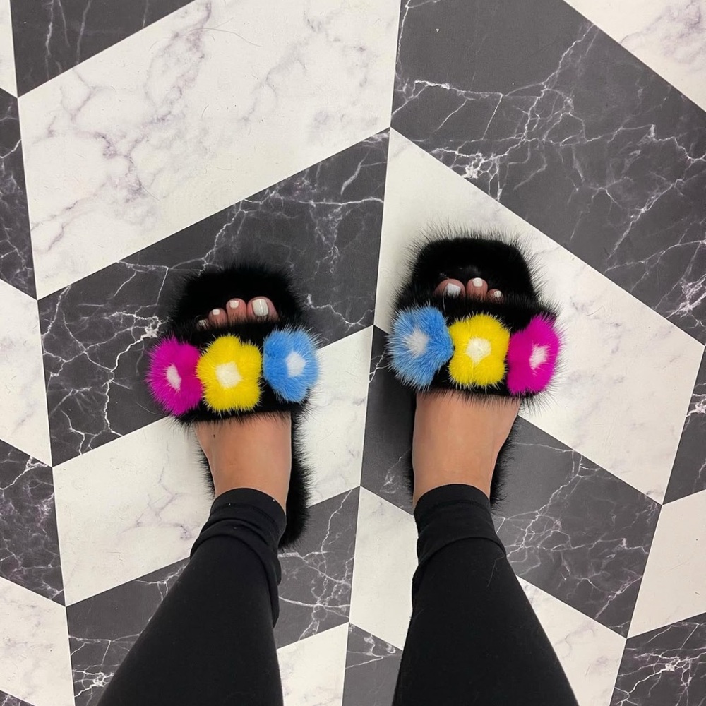RARE JenniferLe Daisy Mink slides 38 / 8